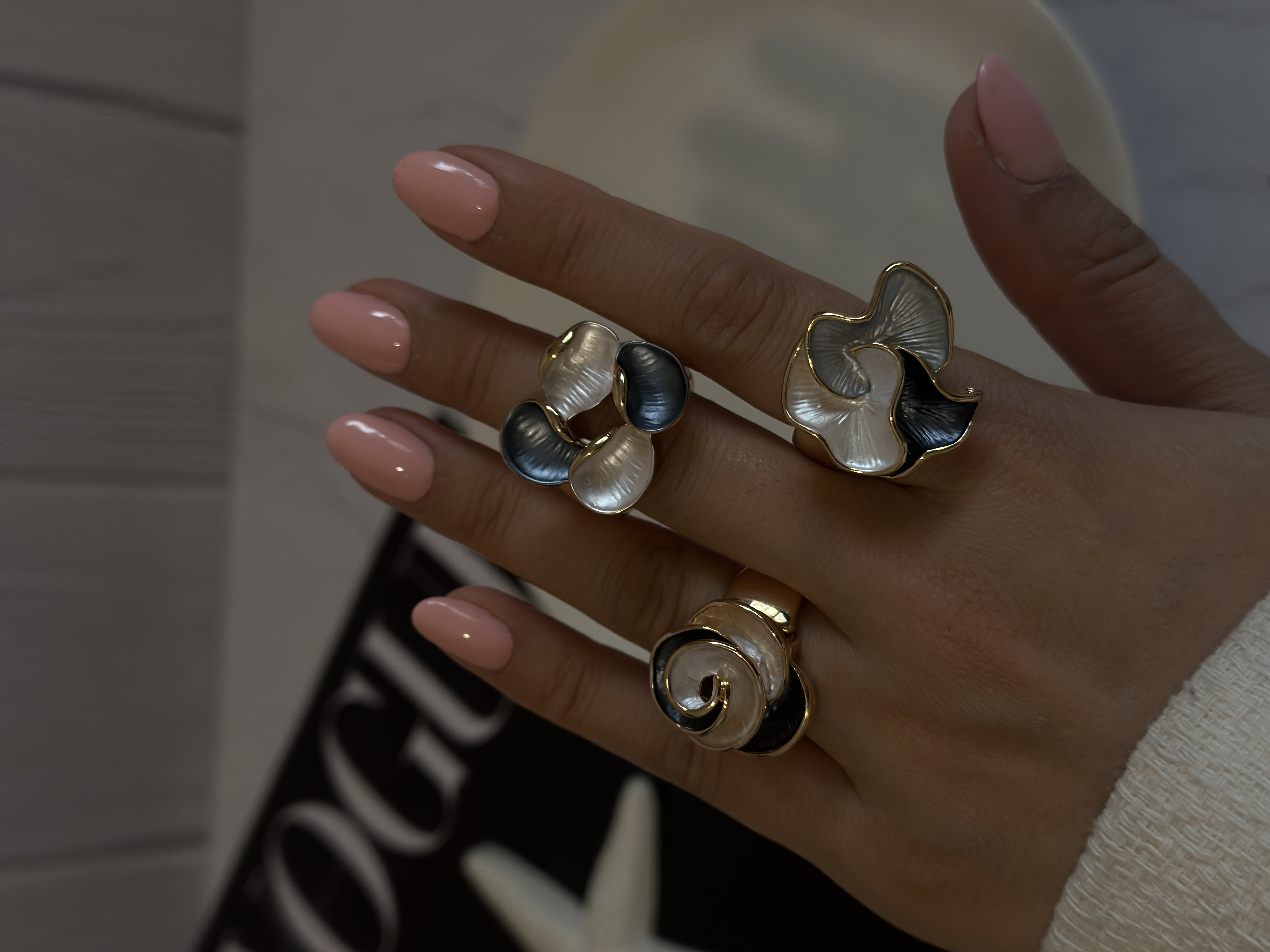 انگشتر زنانه کشی میناکاری