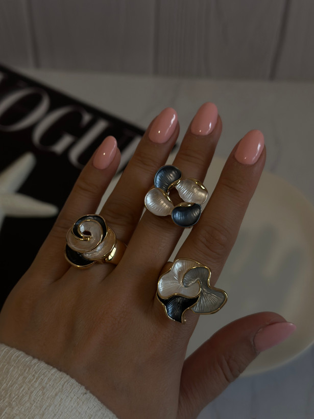 انگشتر زنانه کشی میناکاری