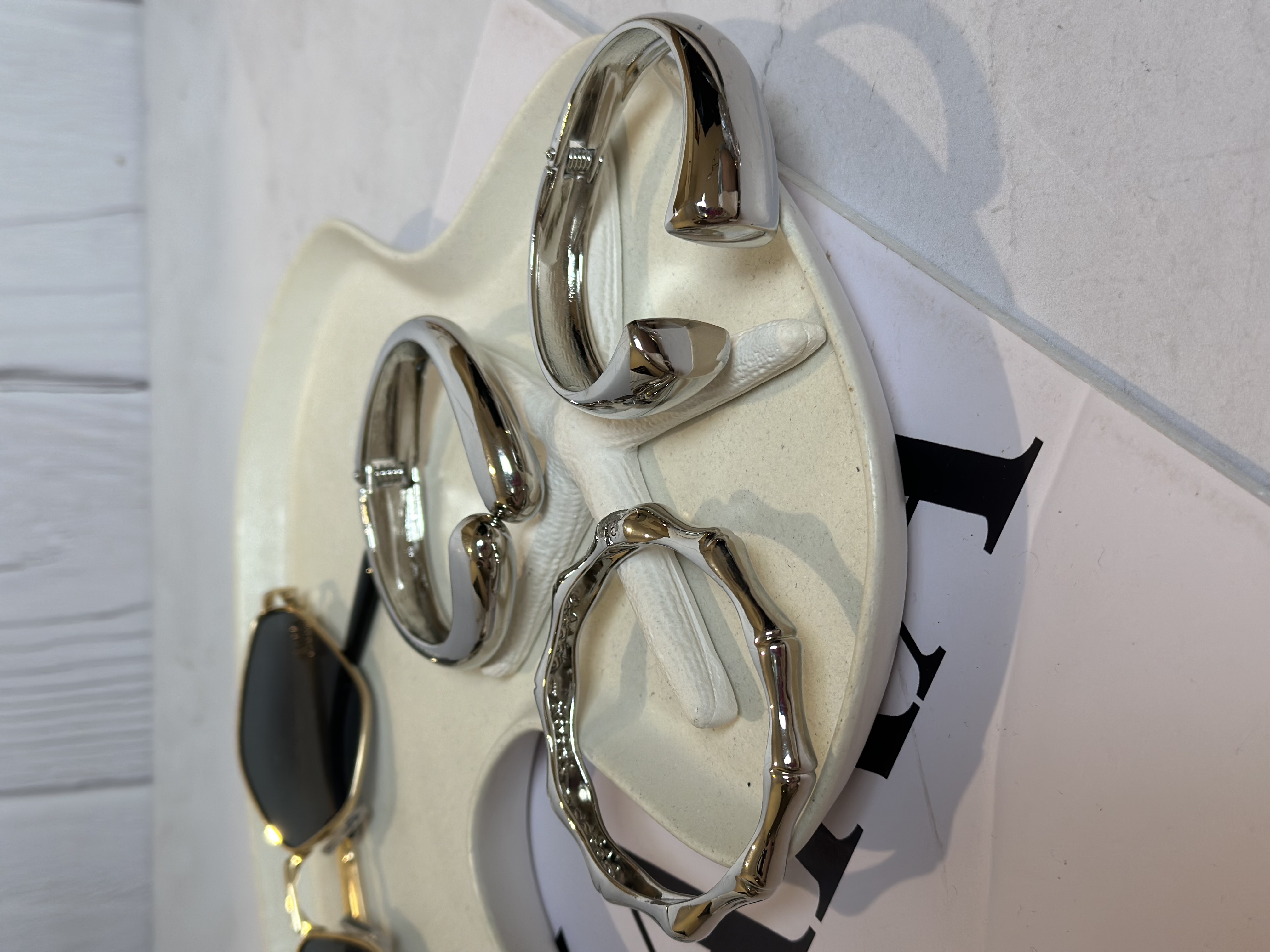 بنگل زنانه سیلور از بغل باز شو