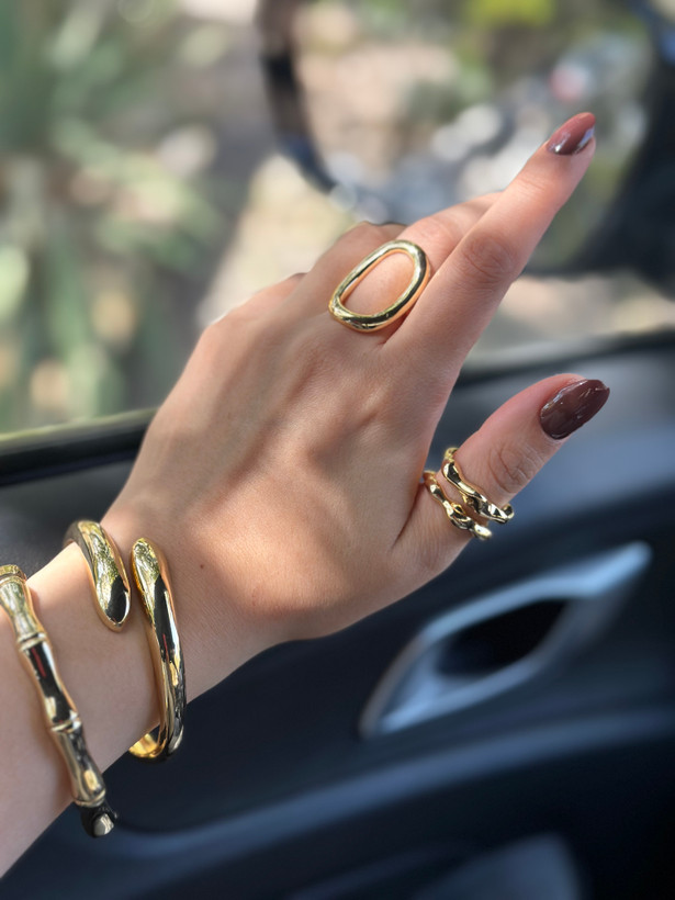 انگشتر زنانه طلایی رایوم