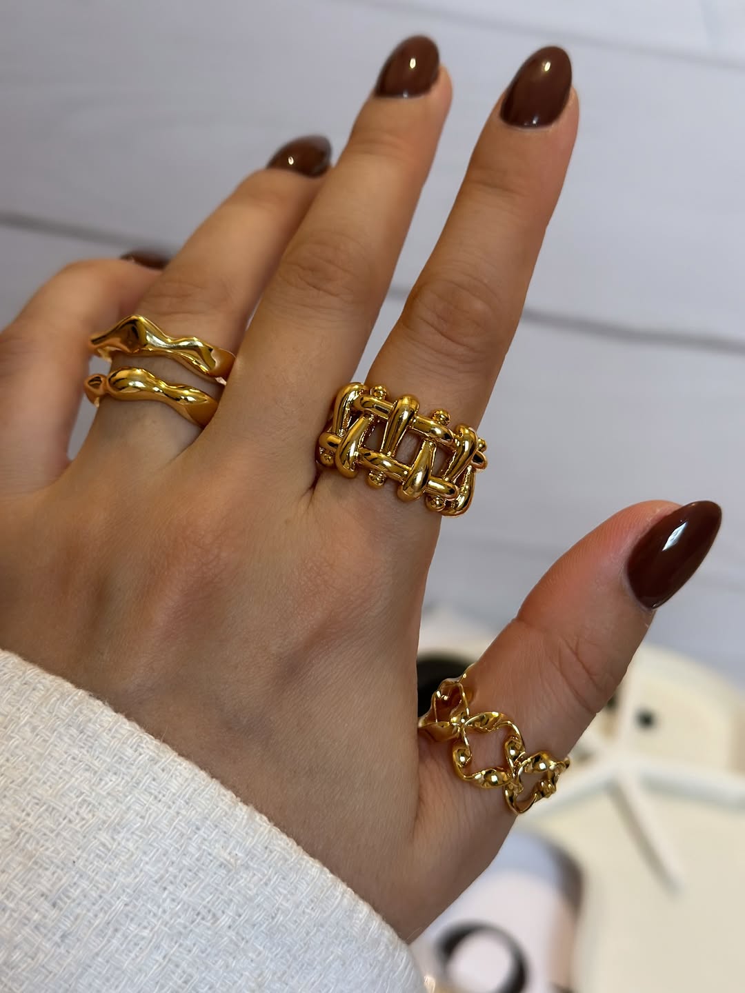 انگشتر زنانه طلایی رادیوم