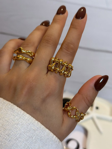 انگشتر زنانه طلایی رادیوم