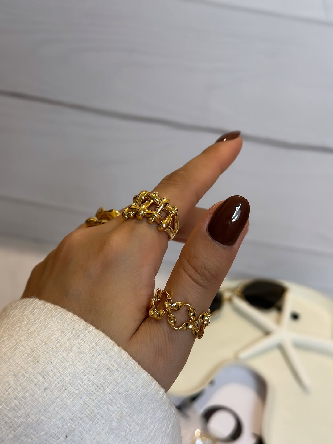 انگشتر زنانه طلایی مینیمال