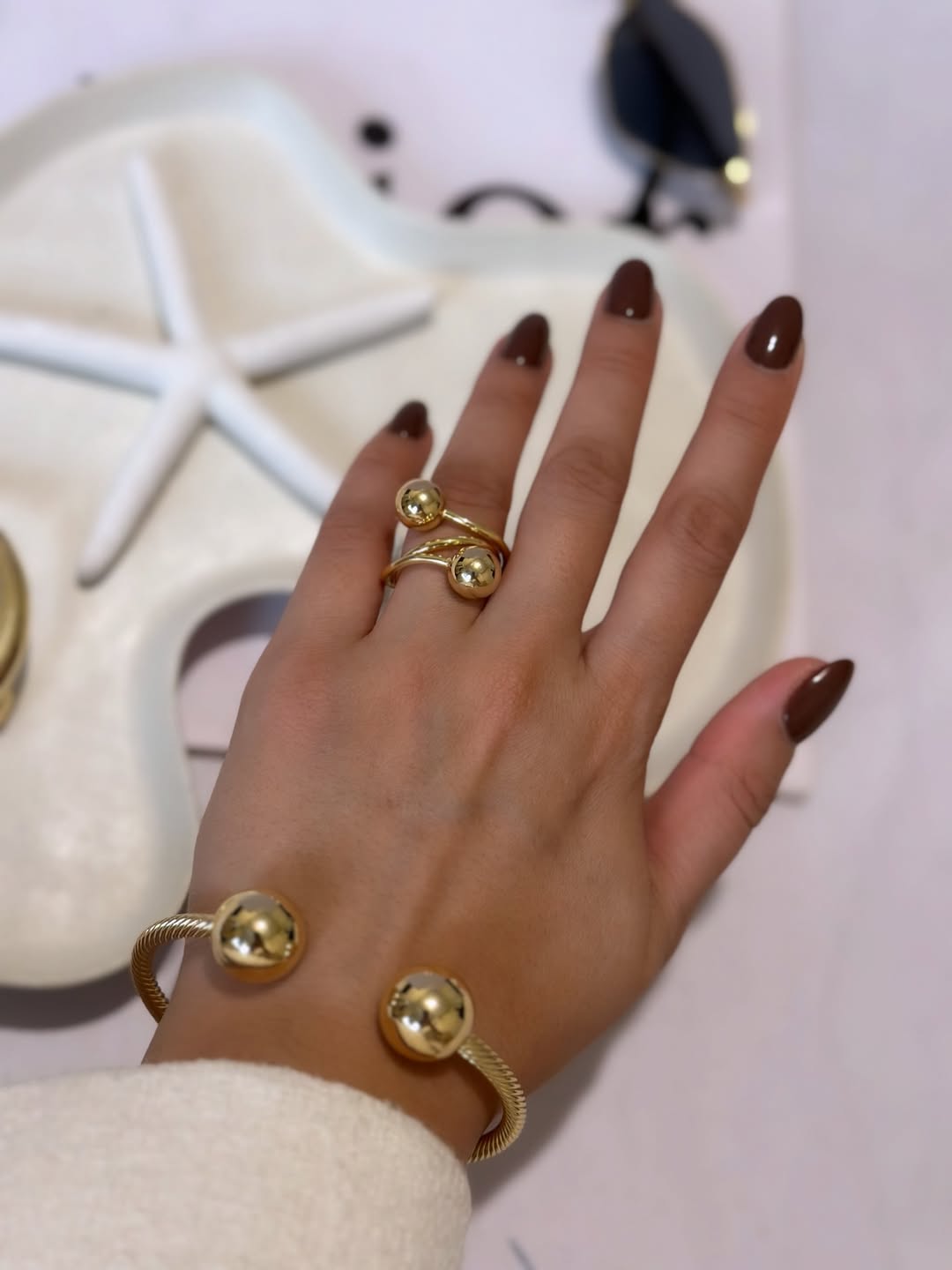 انگشتر زنانه طلایی مینیمال