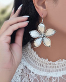 گوشواره زنانه ورشو طرح گل