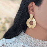 گوشواره طلایی حلقه ای ورشو