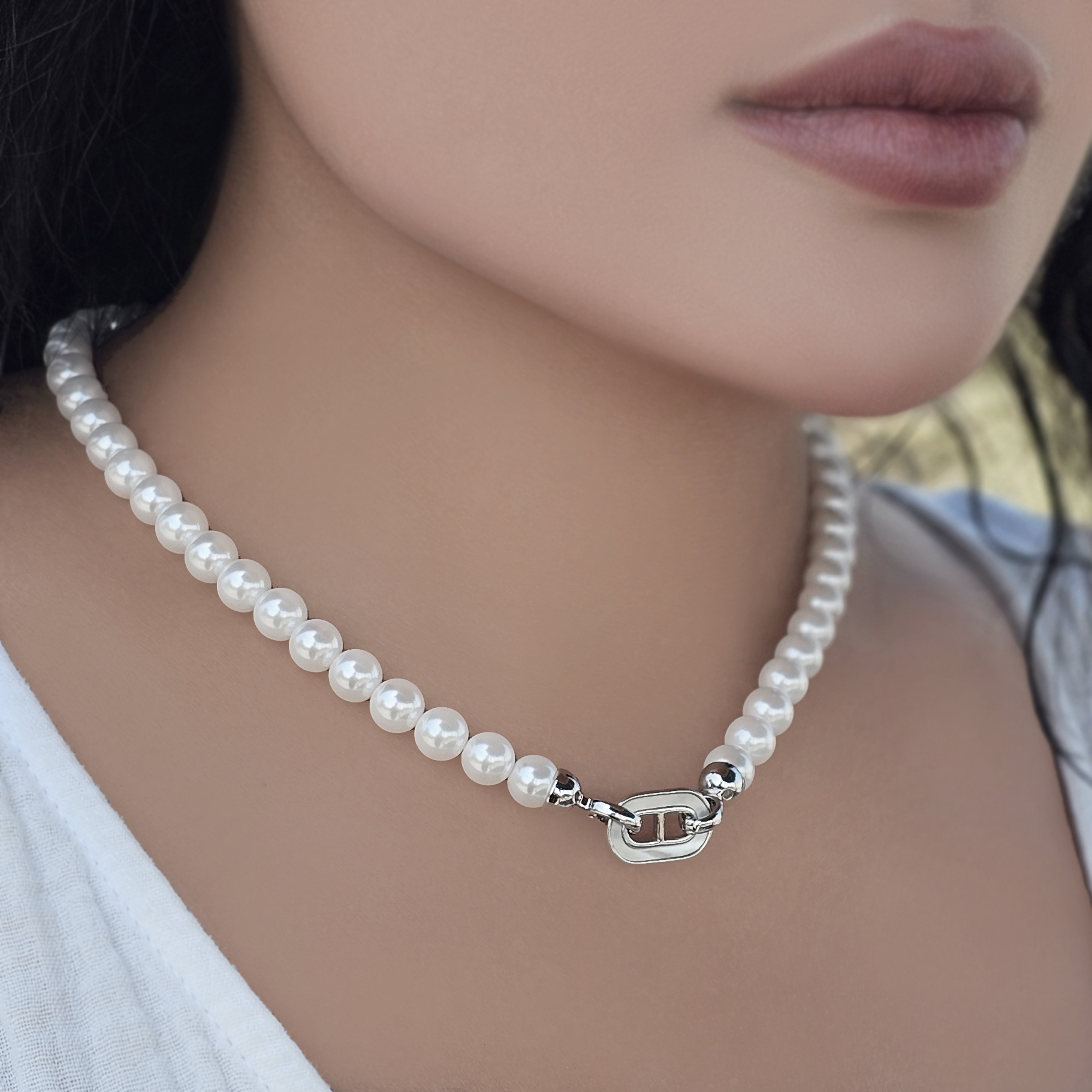 گردنبند زنانه مرواریدی