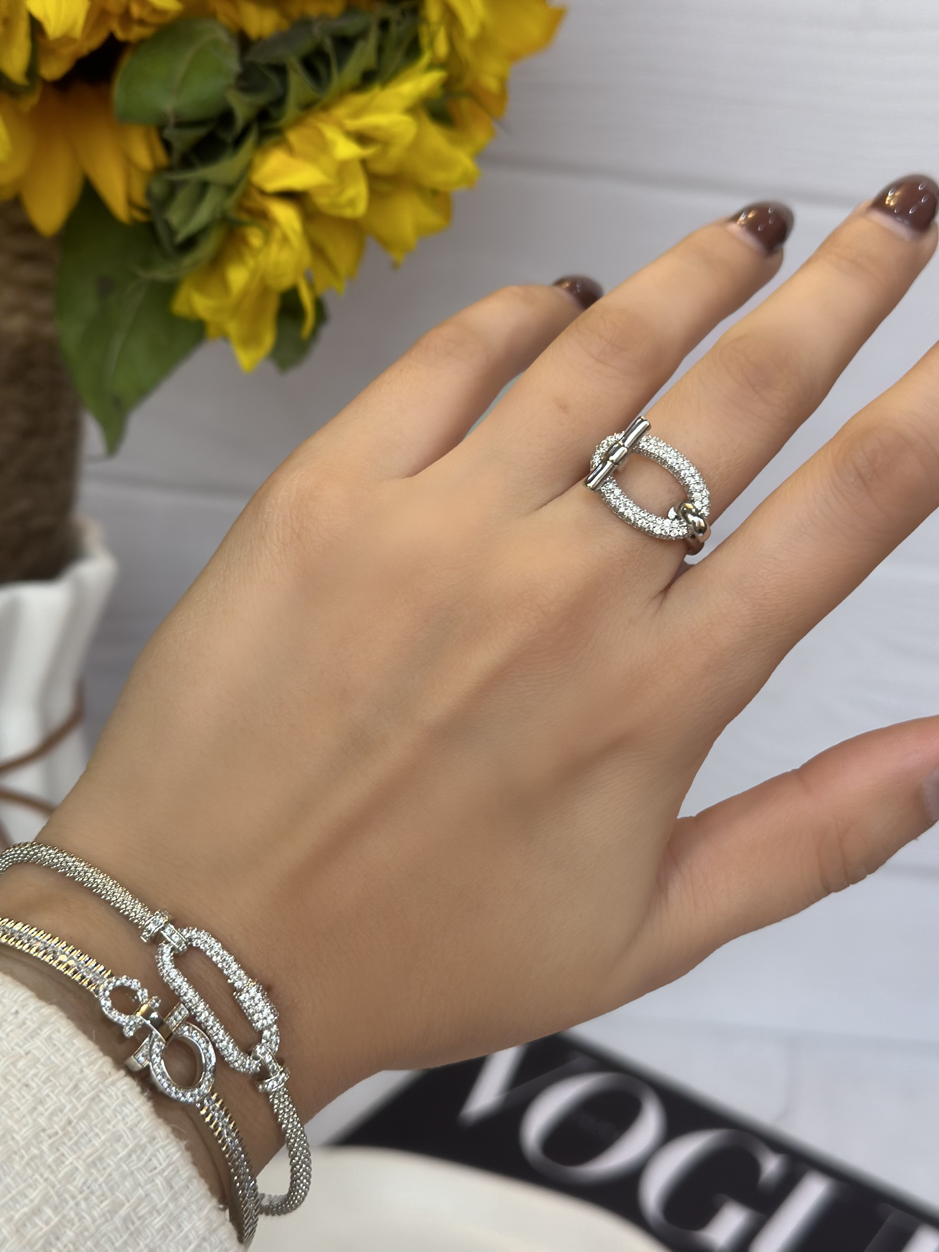 انگشتر زنانه هرمس سیلور