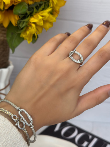 انگشتر زنانه هرمس سیلور