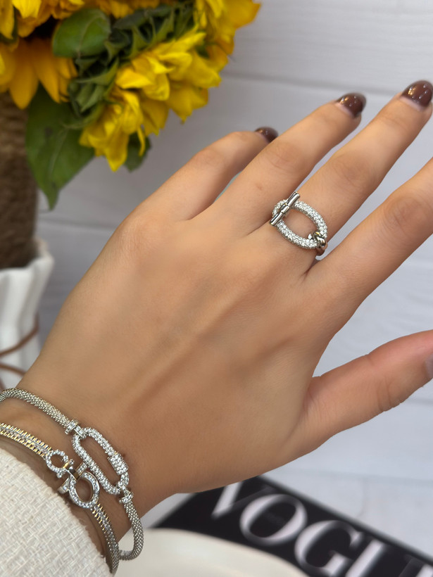 انگشتر زنانه هرمس سیلور