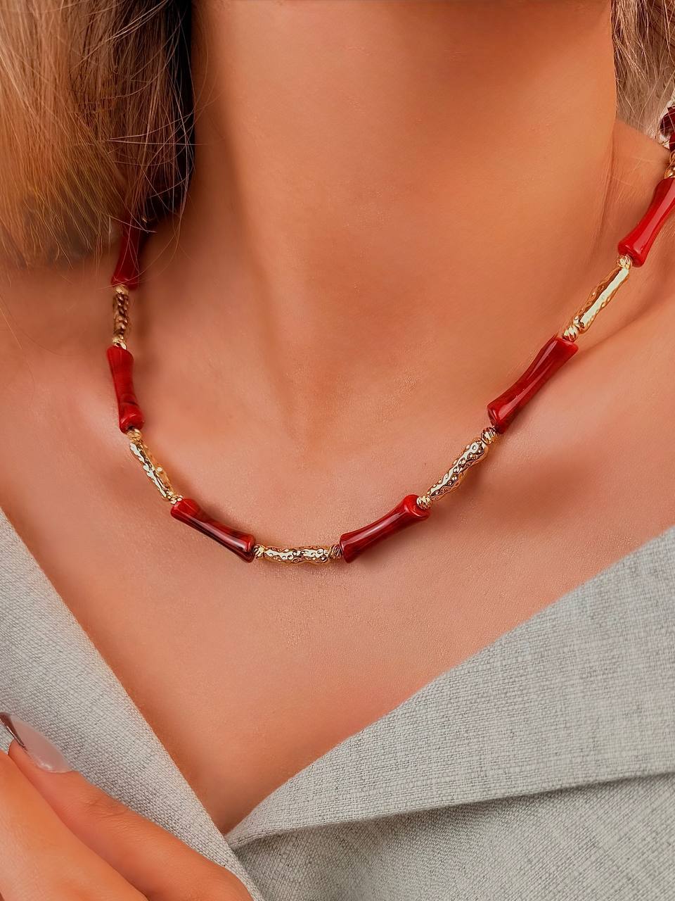 گردنبند رنگی پاییزی