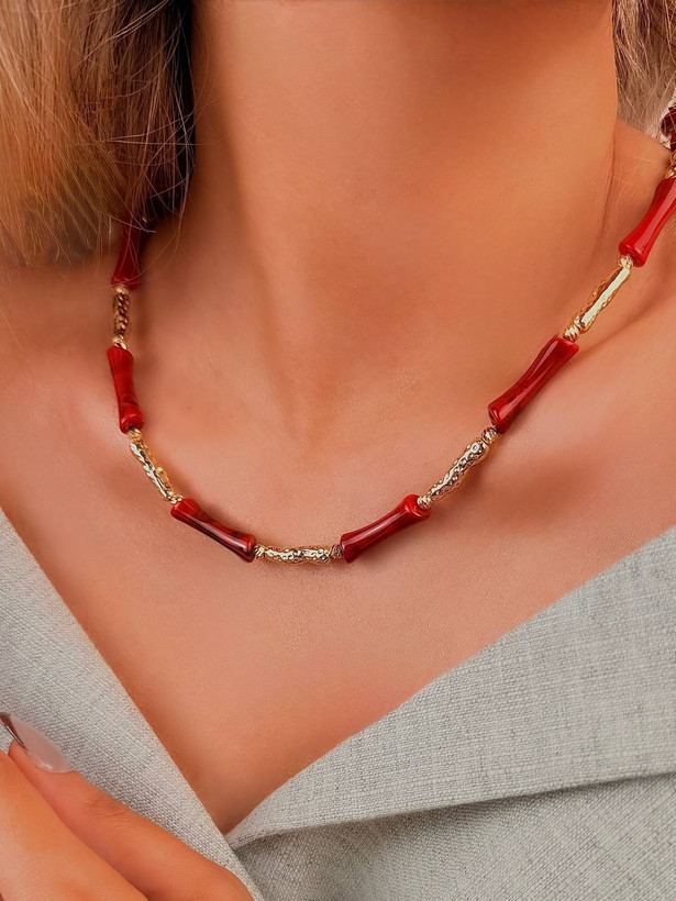 گردنبند رنگی پاییزی