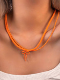 گردنبند دخترانه نارنجی پاییزی